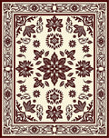 Ornate Floral Arrangement Design Rug