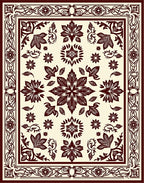 Ornate Floral Arrangement Design Rug