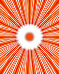 Radiant Sunburst Stripes Pattern Rug