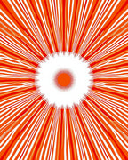 Radiant Sunburst Stripes Pattern Rug
