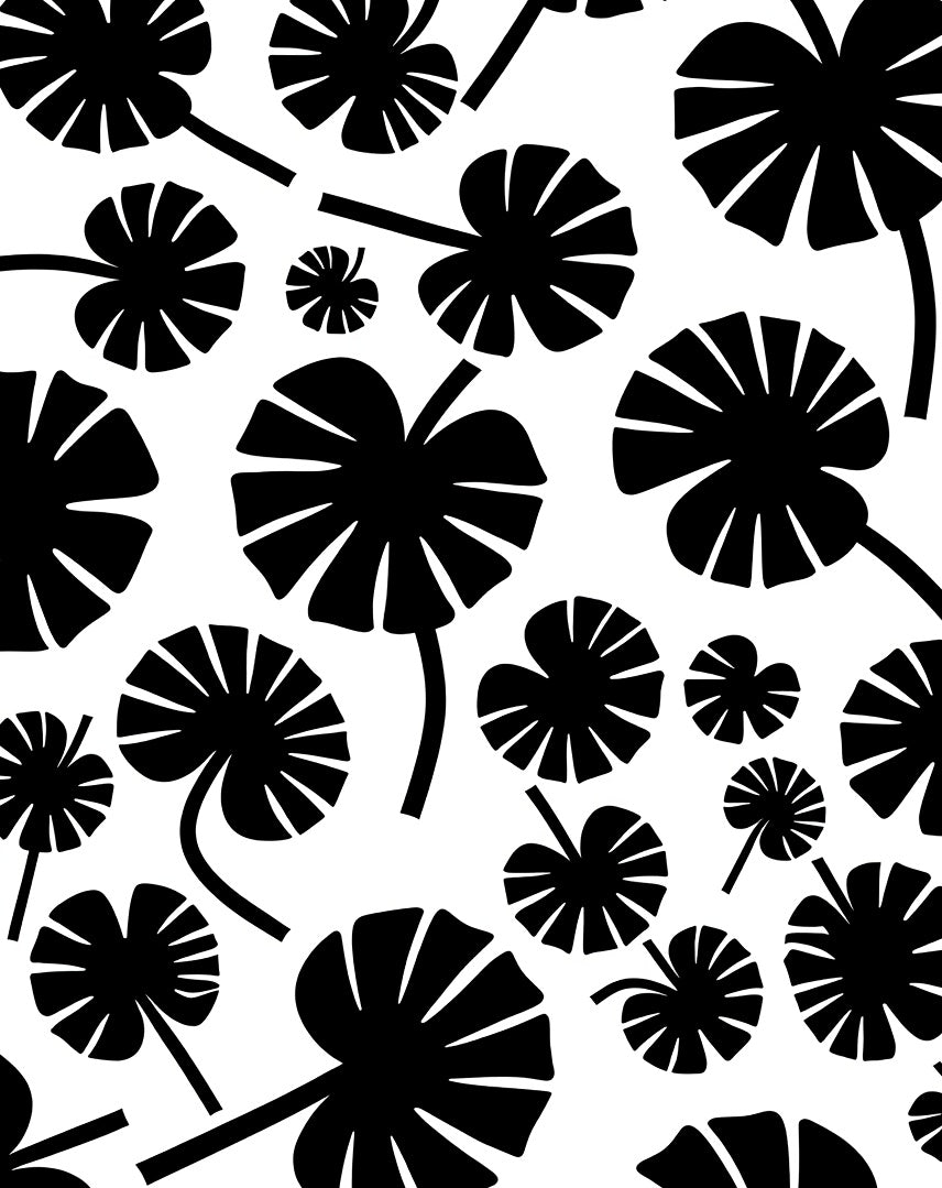 Bold Leafy Botanical Pattern Rug