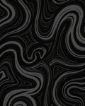 Dark Flowing Swirl Abstract Rug
