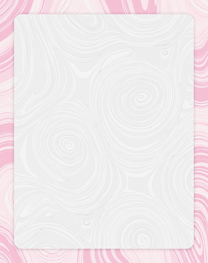 Soft Pink Swirled Marble Rug
