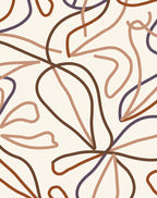 Abstract Organic Line Art Rug