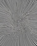 Abstract Swirl Line Art Style Rug