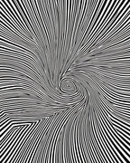 Abstract Swirl Line Art Style Rug