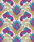 Vibrant Floral Feather Pattern Rug