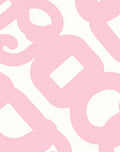 Delicate Pink Swirl Pattern Rug
