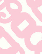Delicate Pink Swirl Pattern Rug