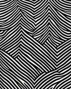 Bold Black White Graphic Stripes Rug