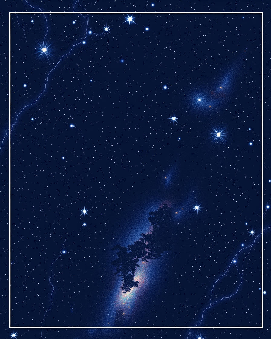 Cosmic Galaxy With Stars Rug