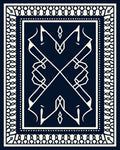 Classic Geometric Design with Border Rug