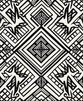 Bold Black White Geometric Pattern Rug