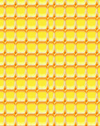 Golden Honeycomb Grid Design Rug