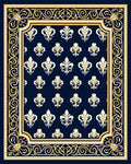 Regal Fleur De Lis Pattern Rug