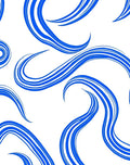 Azure Flowing Stripe Design Rug