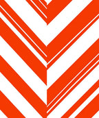 Bold Abstract Orange Stripe Design Rug