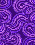 Abstract Swirls Purple Pattern Rug