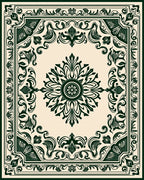 Classic Floral Medallion Design Rug