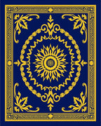 Royal Sun Scroll Pattern Rug