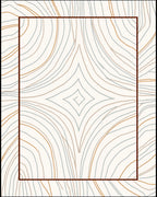 Abstract Wavy Lines Pattern Rug