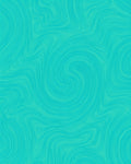 Abstract Teal Swirl Pattern Rug