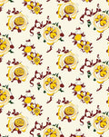 Abstract Yellow Citrus Floral Pattern Rug