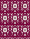 Fleurs Stylises Pattern Rug