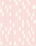 Pink Cream Vertical Tile Pattern Rug