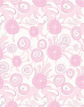 Playful Pink Swirls Petals Rug