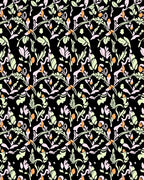 Charming Floral Swirl Abstract Design Rug