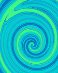 Ocean Swirl Abstract Patterned Rug