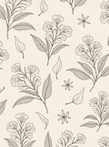 Botanical Floral Line Art Rug