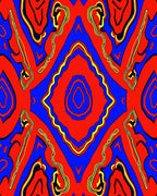 Bold Geometric Flow Rug