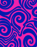 Vibrant Swirls Pattern Rug