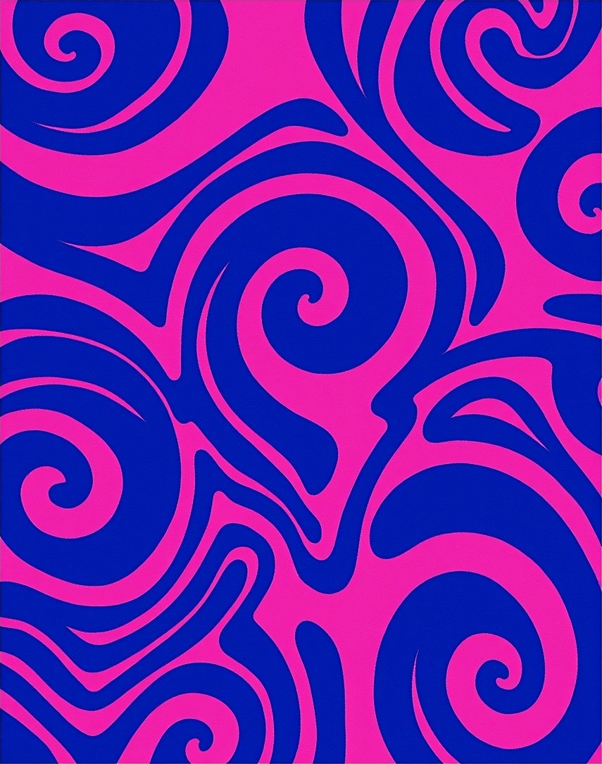 Vibrant Swirls Pattern Rug