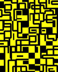 Bold Geometric Maze Pattern Rug
