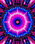 Vibrant Radial Burst Pattern Rug
