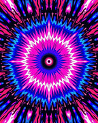 Vibrant Radial Burst Pattern Rug
