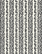 Intricate Black White Striped Pattern Rug