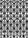 Black White Interlocking Pattern Rug