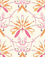 Floral Inspired Geometric Pattern Rug