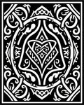 Monochromatic Intricate Symmetry Design Rug