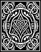 Monochromatic Intricate Symmetry Design Rug