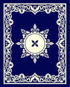 Ornate Floral Medallion Border Rug