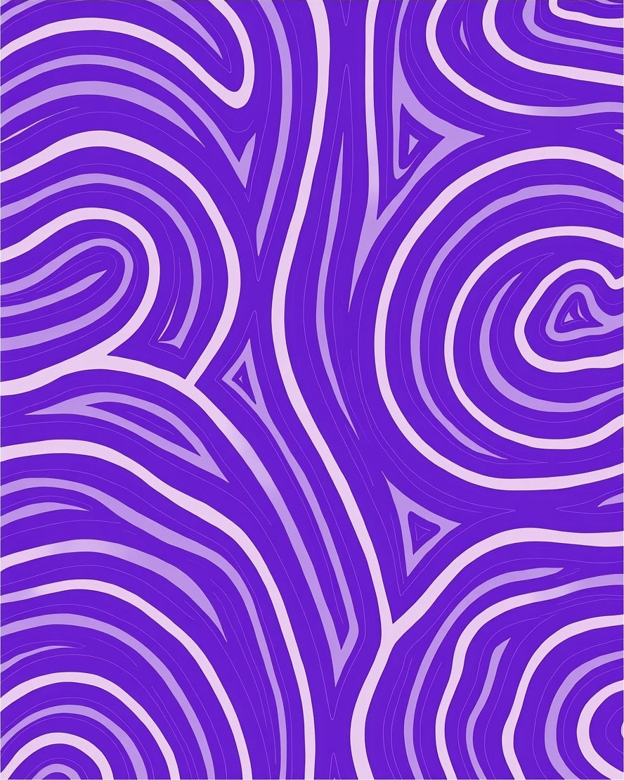 Purple Swirl Triangle Inspired Design Rug