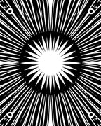 Bold Sunburst Abstract Pattern Rug