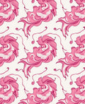 Pink Abstract Flowing Swirls Rug