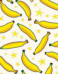 Whimsical Banana And Star Pattern Rug