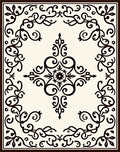 Classic Baroque Floral Scrollwork Rug